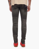 VALABASAS Collage Skinny Denim Grey Vintage Wash