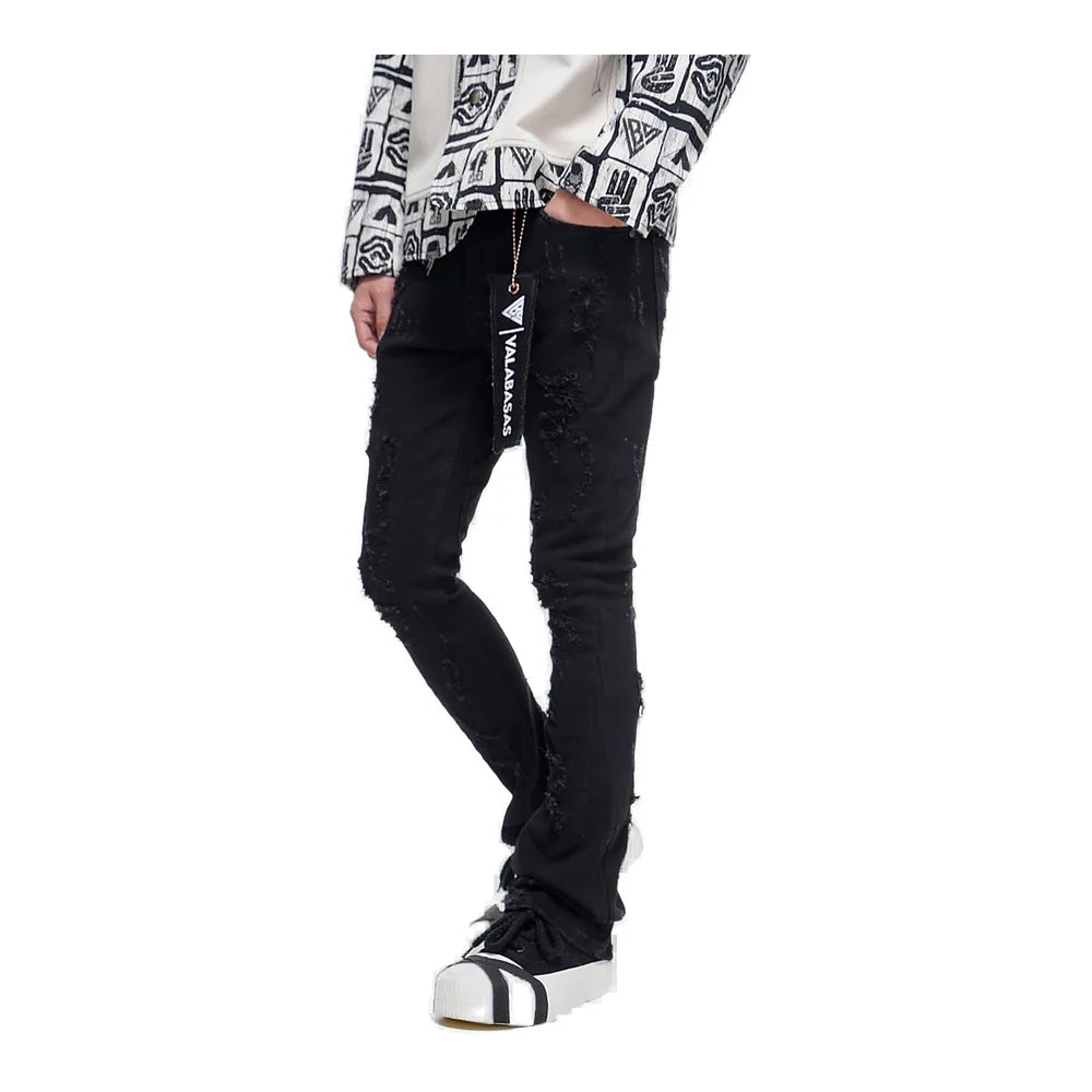 VALABASAS Steeltoe Stacked Jet Black Jean