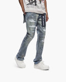VALABASAS Graft Stacked Dirty Blue Jeans