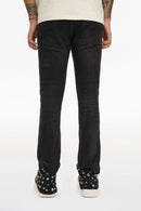 VALABASAS Ion Grey Washed Waxed Stacked Jean