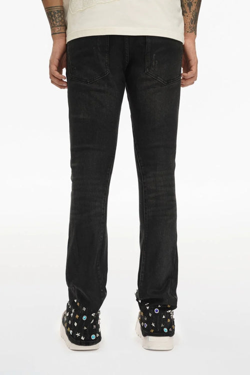 VALABASAS Ion Grey Washed Waxed Stacked Jean
