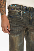 VALABASAS Ion Lt Dirt Vintage Wash Waxed Stacked Jean
