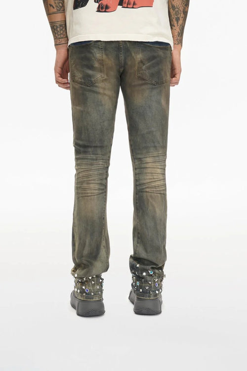 VALABASAS Ion Lt Dirt Vintage Wash Waxed Stacked Jean