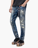 VALABASAS Leader Dark Blue Wash Skinny Jeans