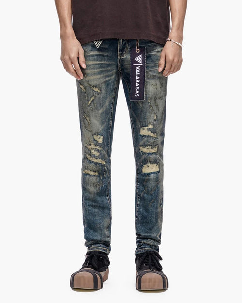 VALABASAS Leader Skinny Dark Blue Vintage Jeans