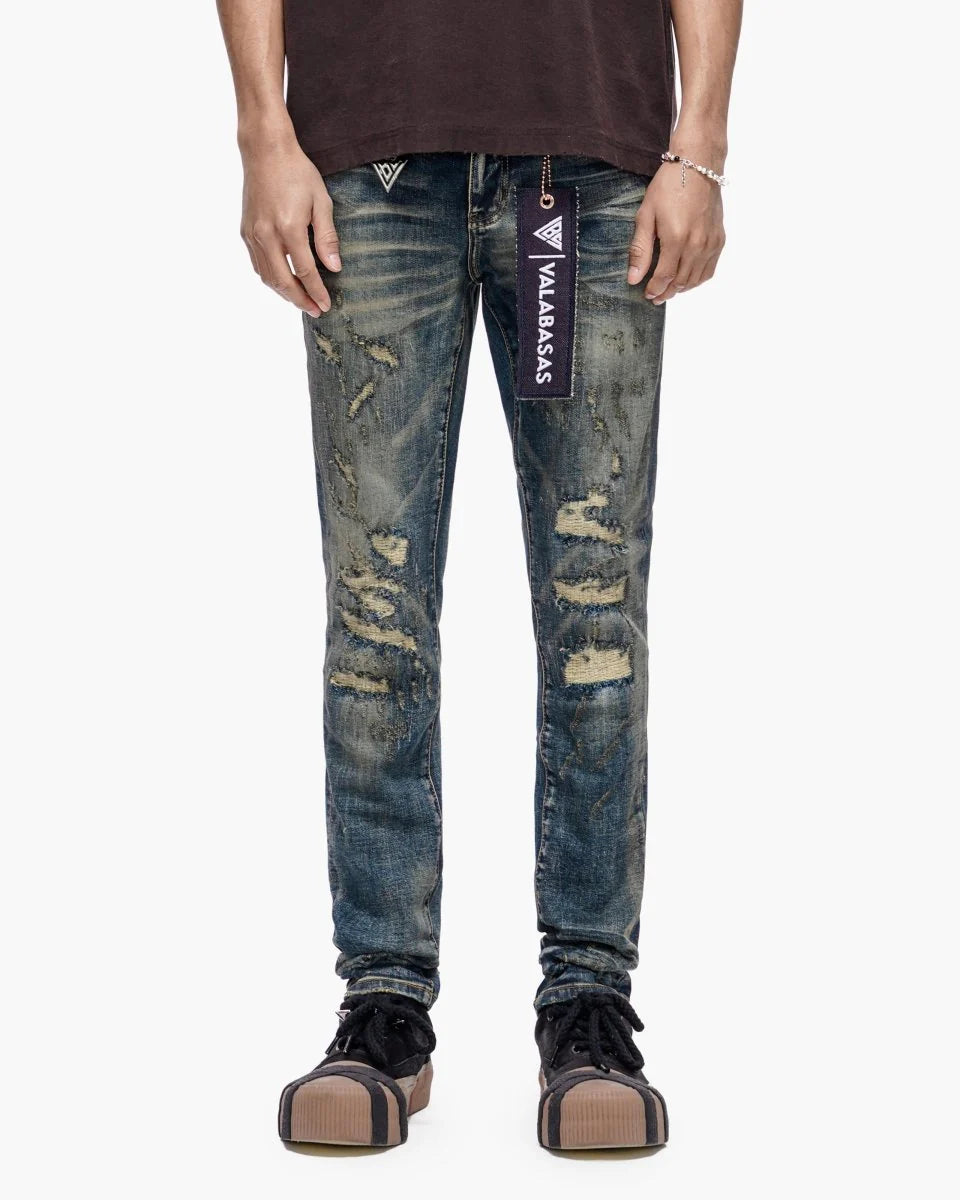 VALABASAS Leader Skinny Dark Blue Vintage Jeans