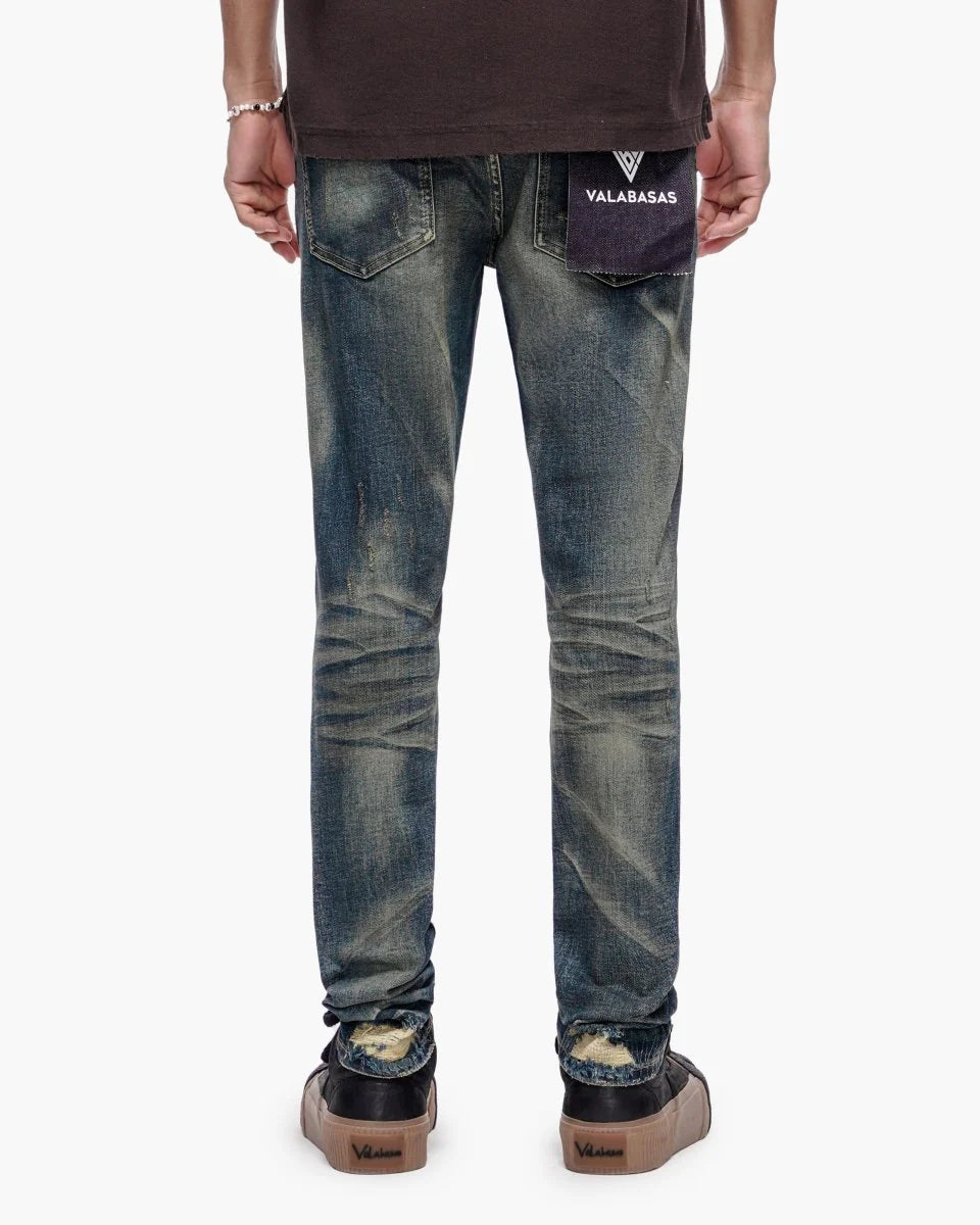 VALABASAS Leader Skinny Dark Blue Vintage Jeans