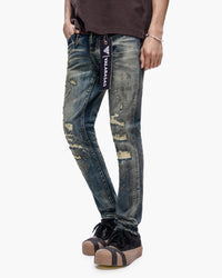 VALABASAS Leader Skinny Dark Blue Vintage Jeans