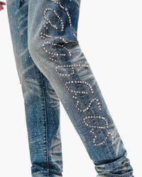 VALABASAS Licium Dark Blue Skinny Jeans