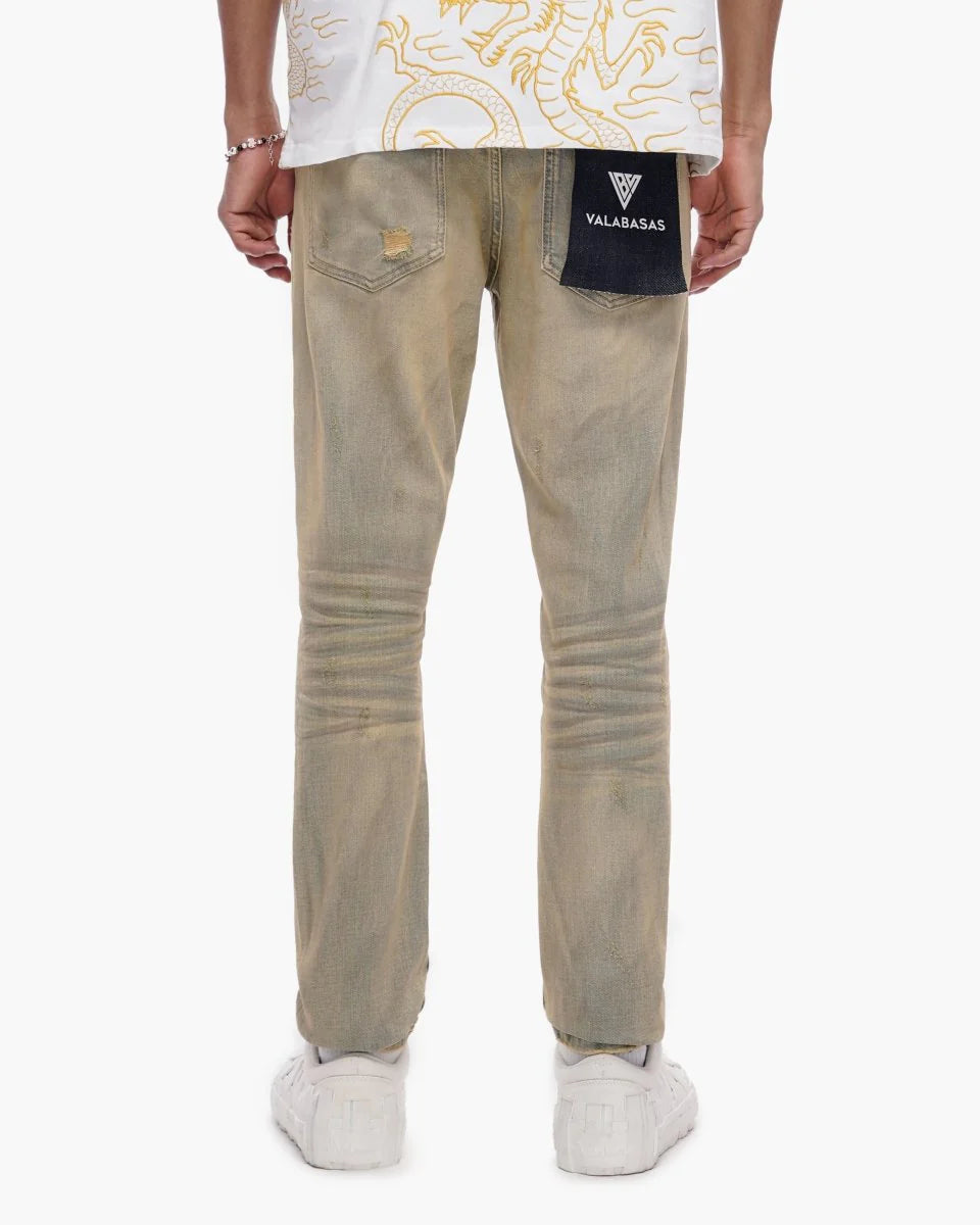 VALABASAS Repair Skinny Vintage Wash Jeans