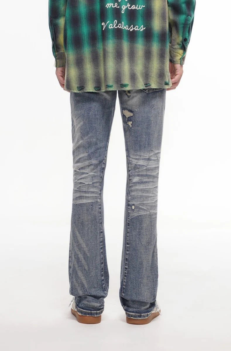 VALABASAS Static Blue Wash Stacked Jeans