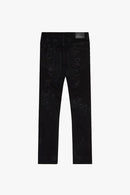 VALABASAS Tearaway Skinny Black Jeans