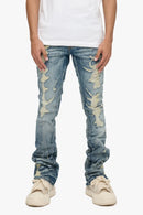 VALABASAS Tearaway Skinny Jean – Dark Blue Wash