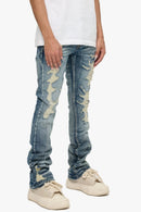 VALABASAS Tearaway Skinny Jean – Dark Blue Wash