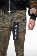 VALABASAS Wired Stacked Dirty Yellow Vintage Jeans