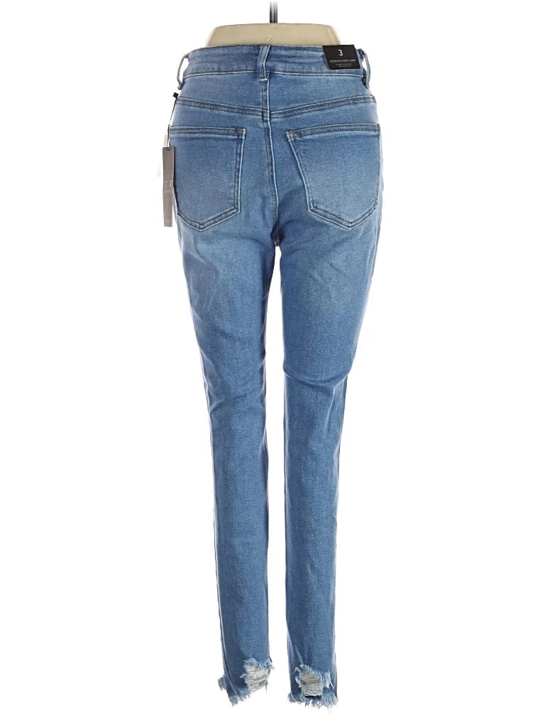 American Bazi Distressed Slim Fit Jeans – Light Wash